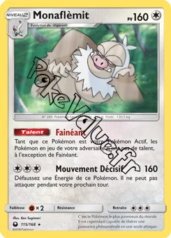 Carte Pokémon Monaflèmit n°115 de la série Tempête Céleste