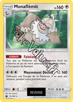 Carte Pokémon Monaflèmit Reverse n°115 de la série Tempête Céleste