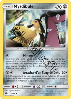 Carte Pokémon Mysdibule n°91 de la série Tempête Céleste