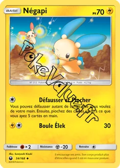 Carte Pokémon Négapi n°54 de la série Tempête Céleste