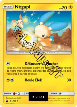 Carte Pokémon Négapi Reverse n°54 de la série Tempête Céleste