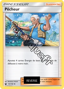 Carte Pokémon Pêcheur Reverse n°130 de la série Tempête Céleste