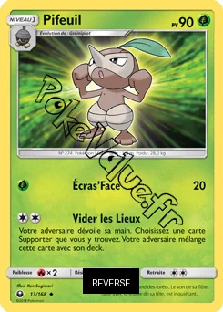 Carte Pokémon Pifeuil Reverse n°13 de la série Tempête Céleste