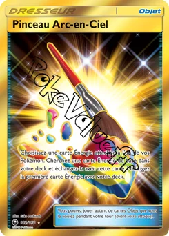 Carte Pokémon Pinceau Arc en Ciel n°182 de la série Tempête Céleste