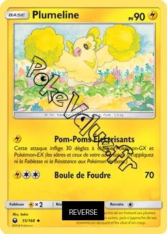 Carte Pokémon Plumeline Reverse n°55 de la série Tempête Céleste