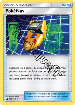 Carte Pokémon PokéNav n°140 de la série Tempête Céleste