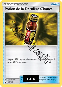 Carte Pokémon Potion de la Dernière Chance Reverse n°135 de la série Tempête Céleste