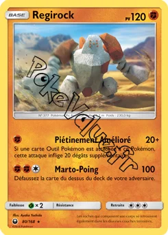 Carte Pokémon Regirock  n°80 de la série Tempête Céleste