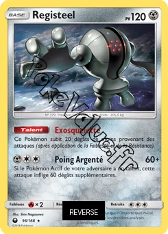 Carte Pokémon Registeel  Reverse n°96 de la série Tempête Céleste