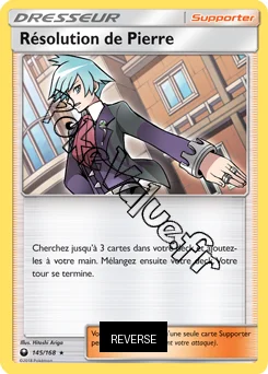 Carte Pokémon Résolution de Pierre Reverse n°145 de la série Tempête Céleste