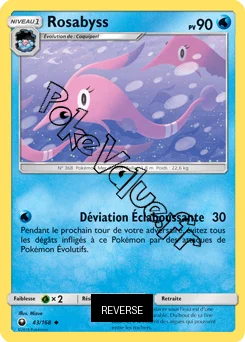 Carte Pokémon Rosabyss Reverse n°43 de la série Tempête Céleste