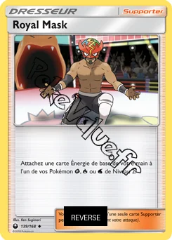 Carte Pokémon Royal Mask Reverse n°139 de la série Tempête Céleste