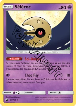 Carte Pokémon Séléroc n°61 de la série Tempête Céleste