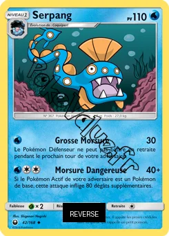 Carte Pokémon Serpang Reverse n°42 de la série Tempête Céleste