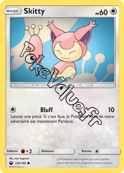 Carte Pokémon Skitty  n°120 de la série Tempête Céleste