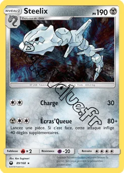 Carte Pokémon Steelix  n°89 de la série Tempête Céleste