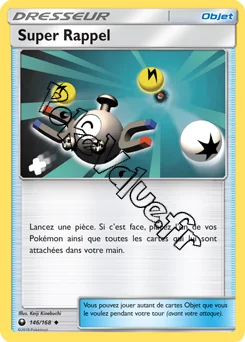 Carte Pokémon Super Rappel n°146 de la série Tempête Céleste