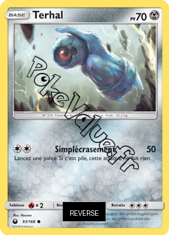 Carte Pokémon Terhal Reverse n°93 de la série Tempête Céleste