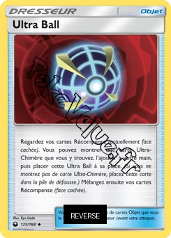 Carte Pokémon Ultra Ball Reverse n°125 de la série Tempête Céleste
