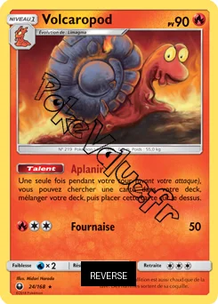 Carte Pokémon Volcaropod Reverse n°24 de la série Tempête Céleste