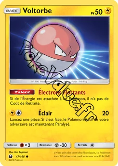 Carte Pokémon Voltorbe  n°47 de la série Tempête Céleste