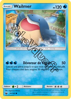 Carte Pokémon Wailmer  n°39 de la série Tempête Céleste