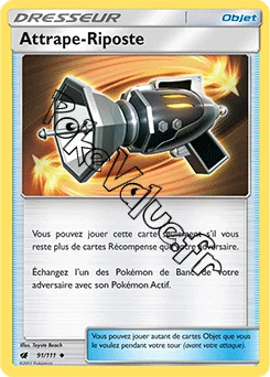 Carte Pokémon Attrape Riposte n°91 de la série Invasion Carmin