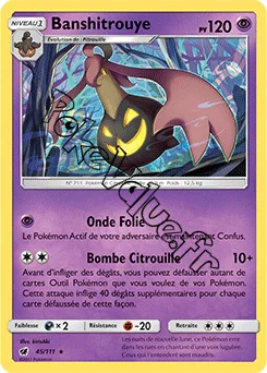 Carte Pokémon Banshitrouye n°45 de la série Invasion Carmin