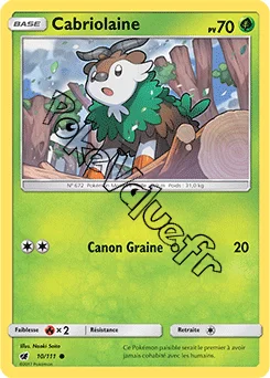 Carte Pokémon Cabriolaine n°10 de la série Invasion Carmin