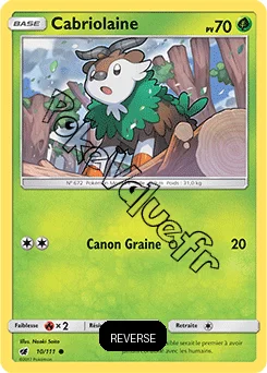 Carte Pokémon Cabriolaine Reverse n°10 de la série Invasion Carmin