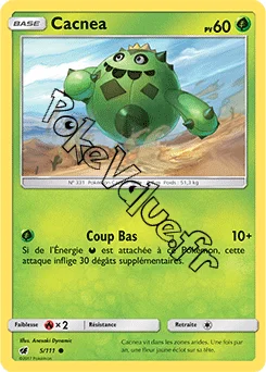 Carte Pokémon Cacnea  n°5 de la série Invasion Carmin