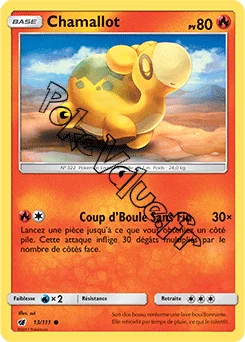 Carte Pokémon Chamallot n°13 de la série Invasion Carmin