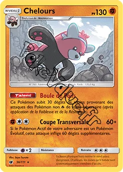 Carte Pokémon Chelours n°56 de la série Invasion Carmin