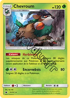 Carte Pokémon Chevroum n°11 de la série Invasion Carmin