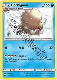 Carte Pokémon Cochignon n°20 de la série Invasion Carmin