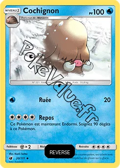 Carte Pokémon Cochignon Reverse n°20 de la série Invasion Carmin