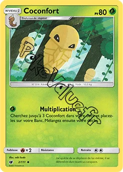 Carte Pokémon Coconfort n°2 de la série Invasion Carmin