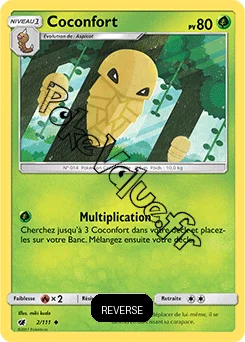 Carte Pokémon Coconfort Reverse n°2 de la série Invasion Carmin