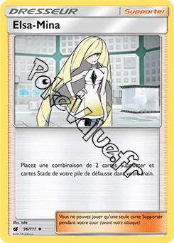 Carte Pokémon Elsa Mina n°96 de la série Invasion Carmin