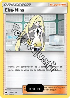 Carte Pokémon Elsa Mina Reverse n°96 de la série Invasion Carmin