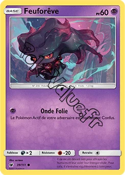 Carte Pokémon Feuforêve n°39 de la série Invasion Carmin