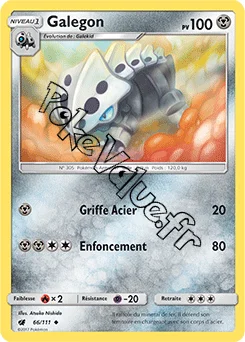 Carte Pokémon Galegon n°66 de la série Invasion Carmin