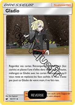 Carte Pokémon Gladio Reverse n°95 de la série Invasion Carmin