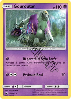 Carte Pokémon Gouroutan n°48 de la série Invasion Carmin