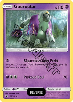 Carte Pokémon Gouroutan Reverse n°48 de la série Invasion Carmin