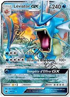 Carte Pokémon Léviator GX n°18 de la série Invasion Carmin