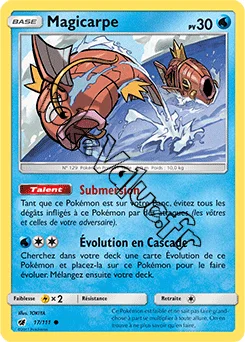 Carte Pokémon Magicarpe n°17 de la série Invasion Carmin