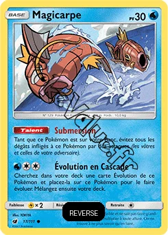 Carte Pokémon Magicarpe Reverse n°17 de la série Invasion Carmin