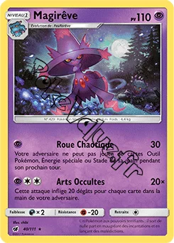 Carte Pokémon Magirêve n°40 de la série Invasion Carmin