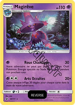 Carte Pokémon Magirêve Reverse n°40 de la série Invasion Carmin